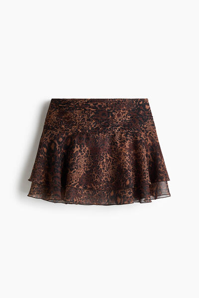 Tiered mini skirt