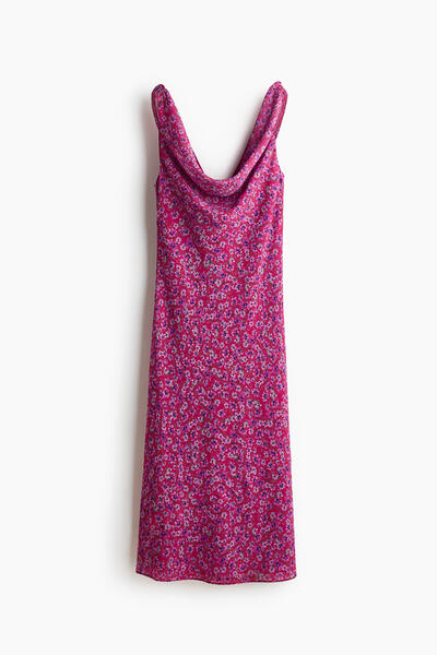Draped tie-strap dress
